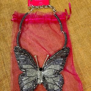 Sassy Jones Hadassa Crystal Bib - Purple NWT